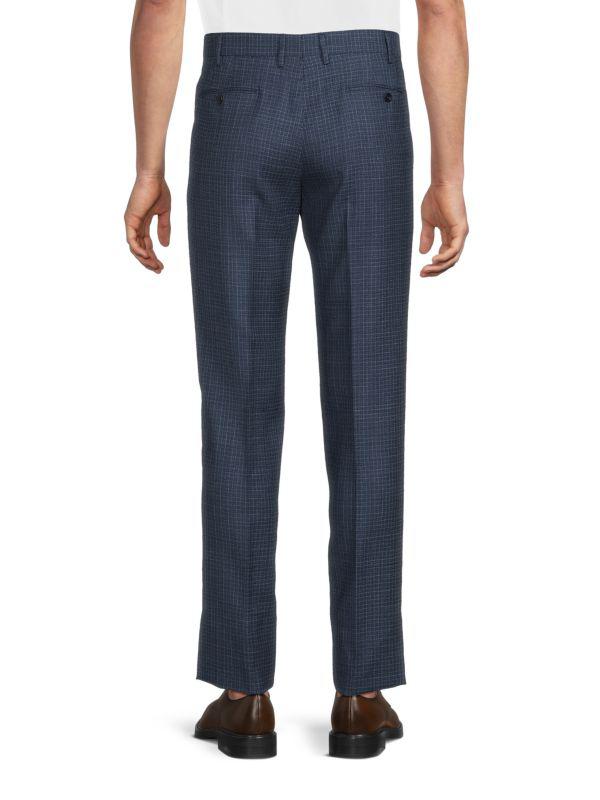 Zanella Pleated Wool Contemporary-Fit Dress Pants