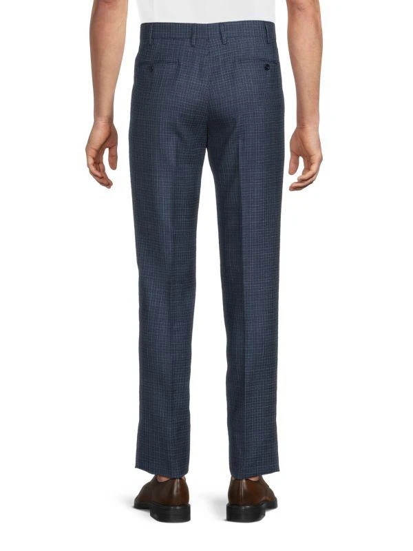 Zanella Pleated Wool Contemporary-Fit Dress Pants 2