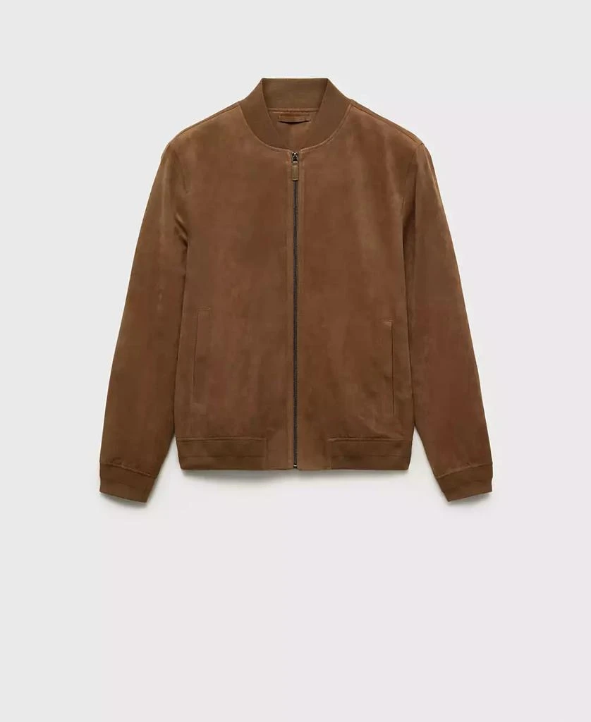 Mango Men's Faux-Suede Bomber Jacket 3