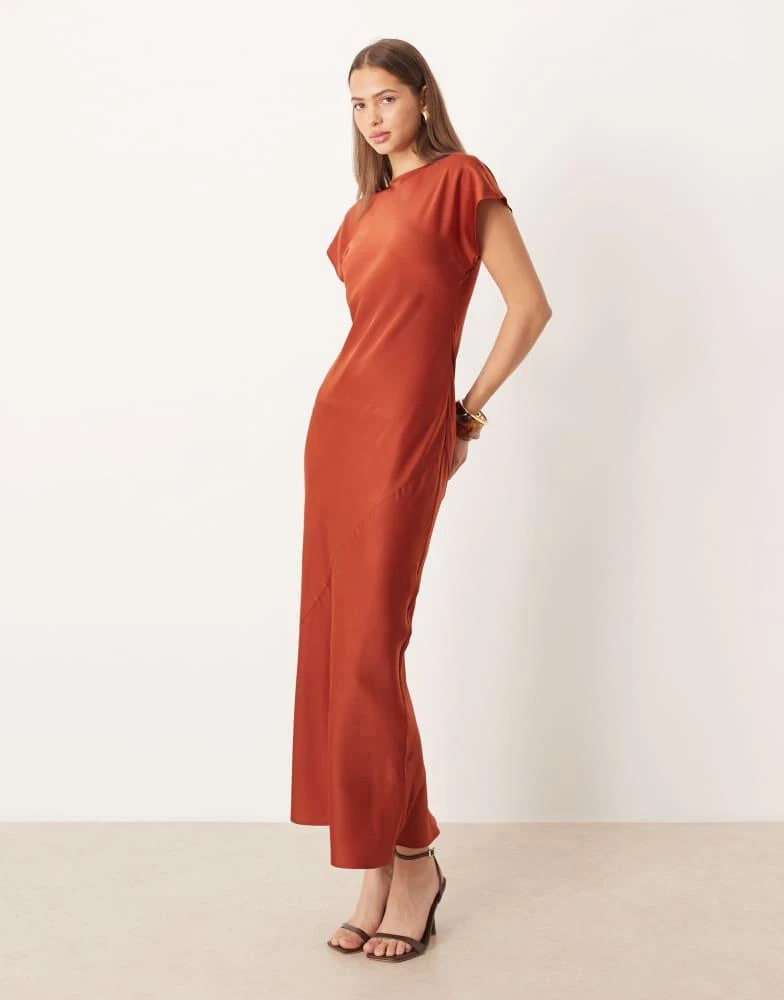ASOS DESIGN scoop neck midi satin slip dress in gold  On Sale Now with Up  to 10% Off | Discover Exclusive Deals & Savings at BeyondStyle  Authentic  ASOS Home|women with