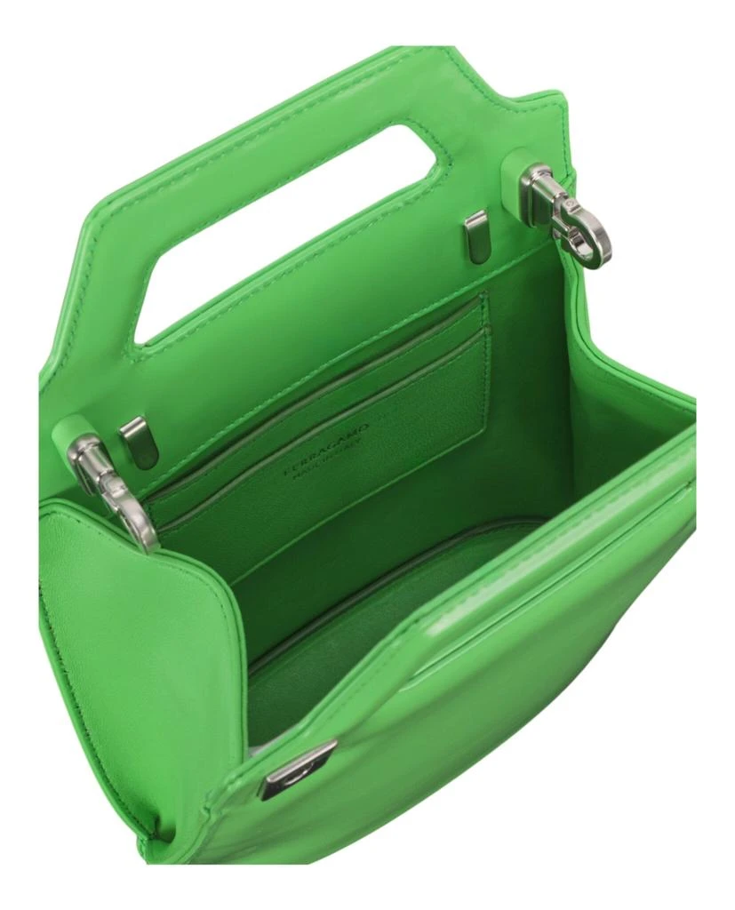 Salvatore Ferragamo Micro Wanda Patent Leather Shoulder Bag 6