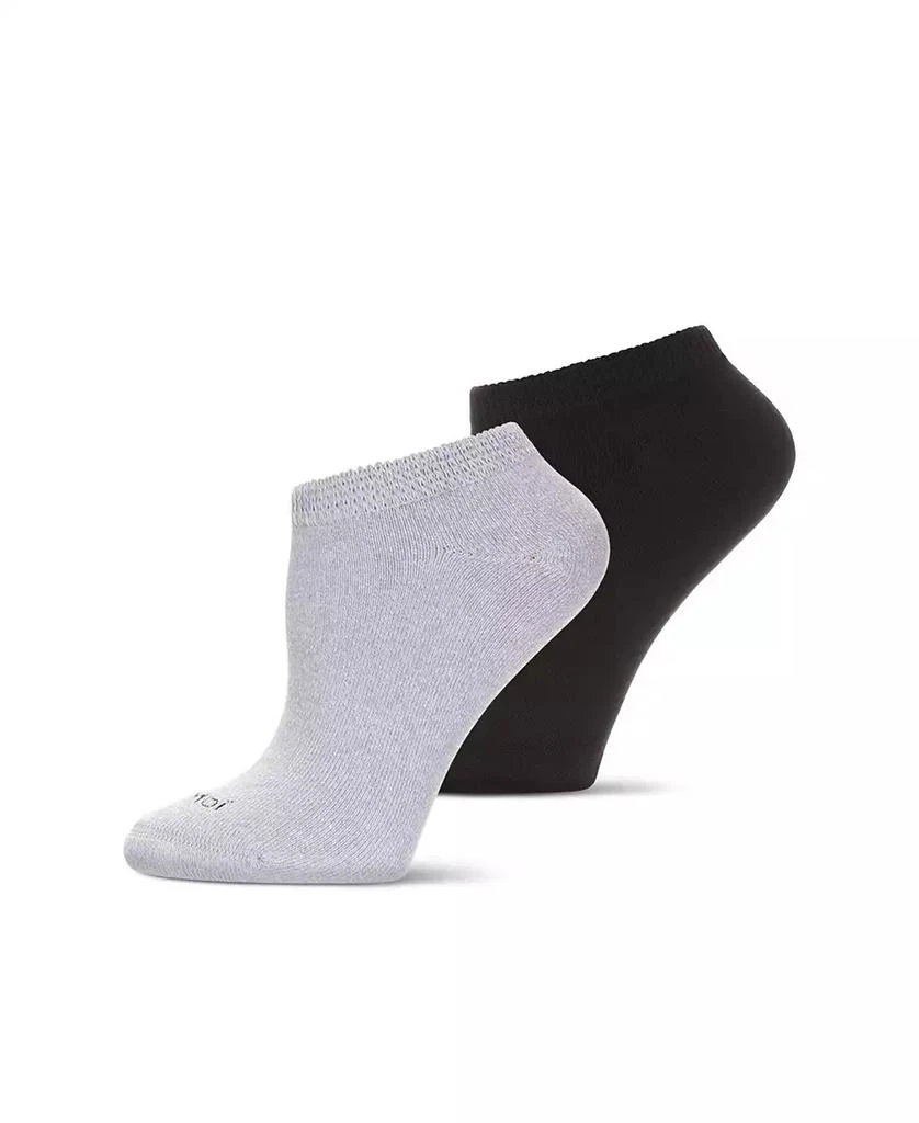 Memoi Men's Unisex Diabetic Full Cushion Low Cut Socks, Pack of 2 1