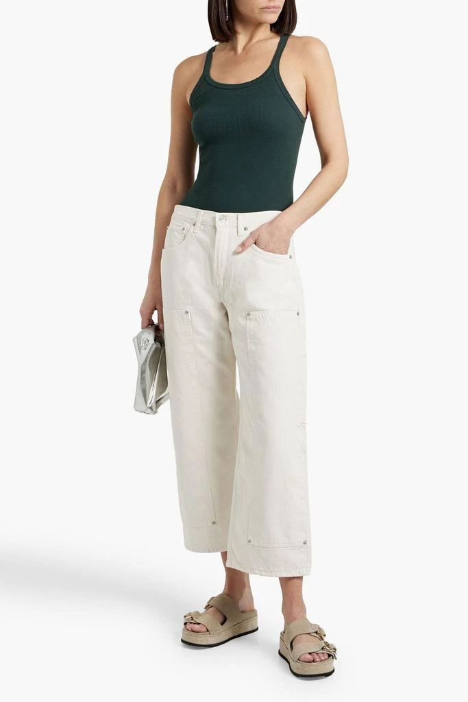 RE/DONE BY HANES Ribbed cotton-jersey tank 2
