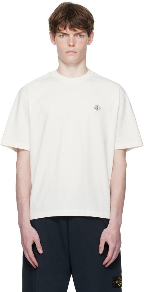 Stone Island Stone Island Logo Printed Crewneck T-Shirt