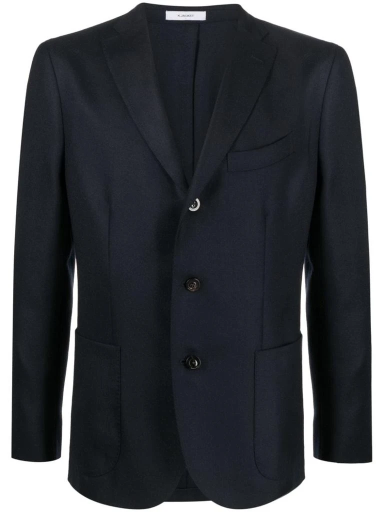 BOGLIOLI BOGLIOLI - Wool Single-breasted Blazer Jacket 1