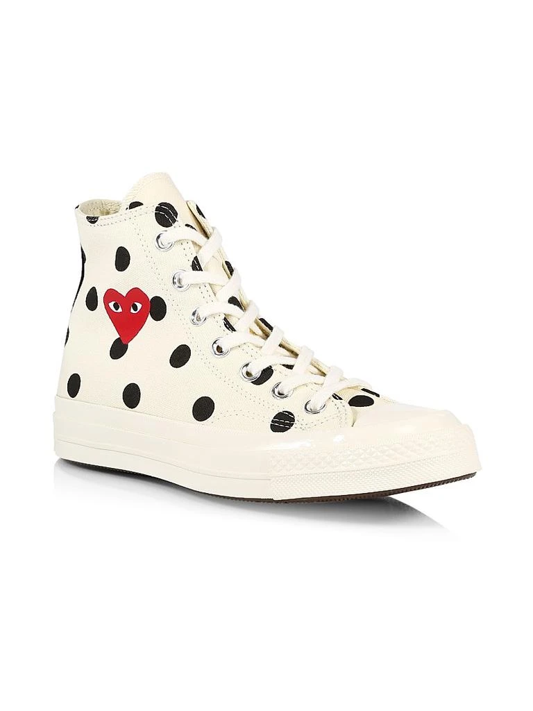Comme des Garcons CdG PLAY x Converse Men's Chuck Taylor All Star Polka Dot High-Top Sneakers 2