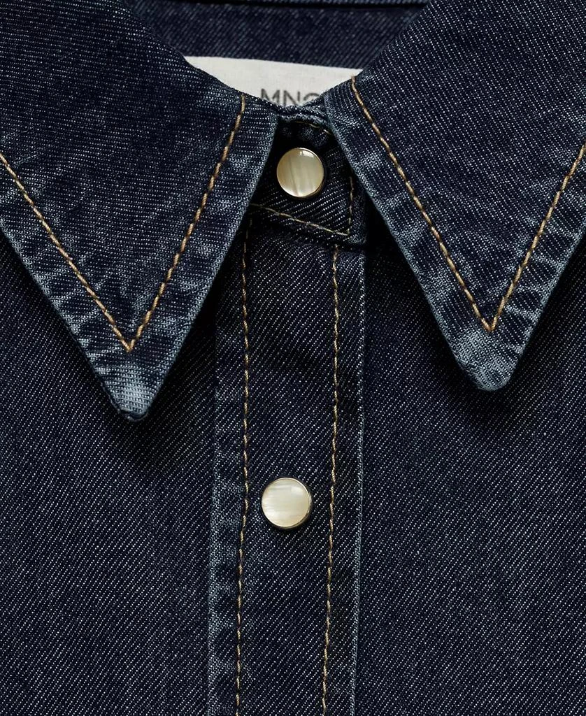Mango Women's Chest-Pocket Denim Shirt 5
