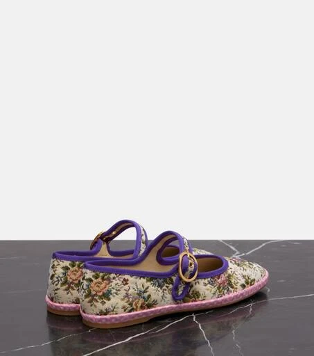 Valentino Endouce floral Mary Jane flats 2