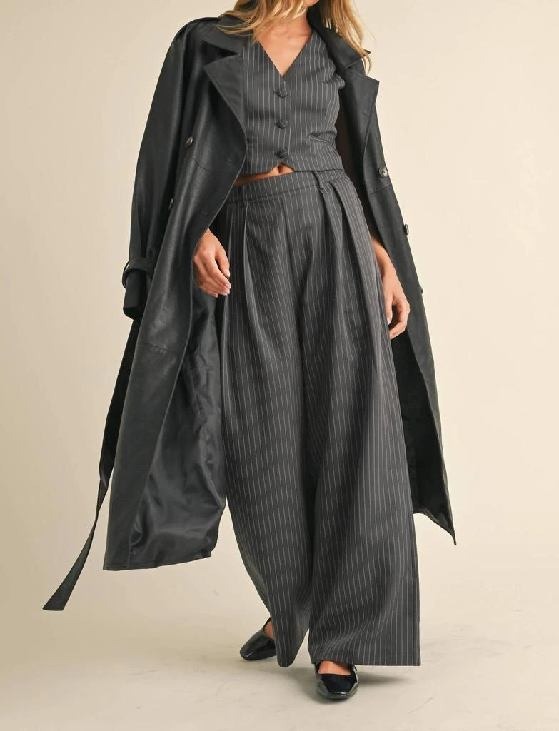 Klesis Klesis - Leather Belted Trench Coat 4