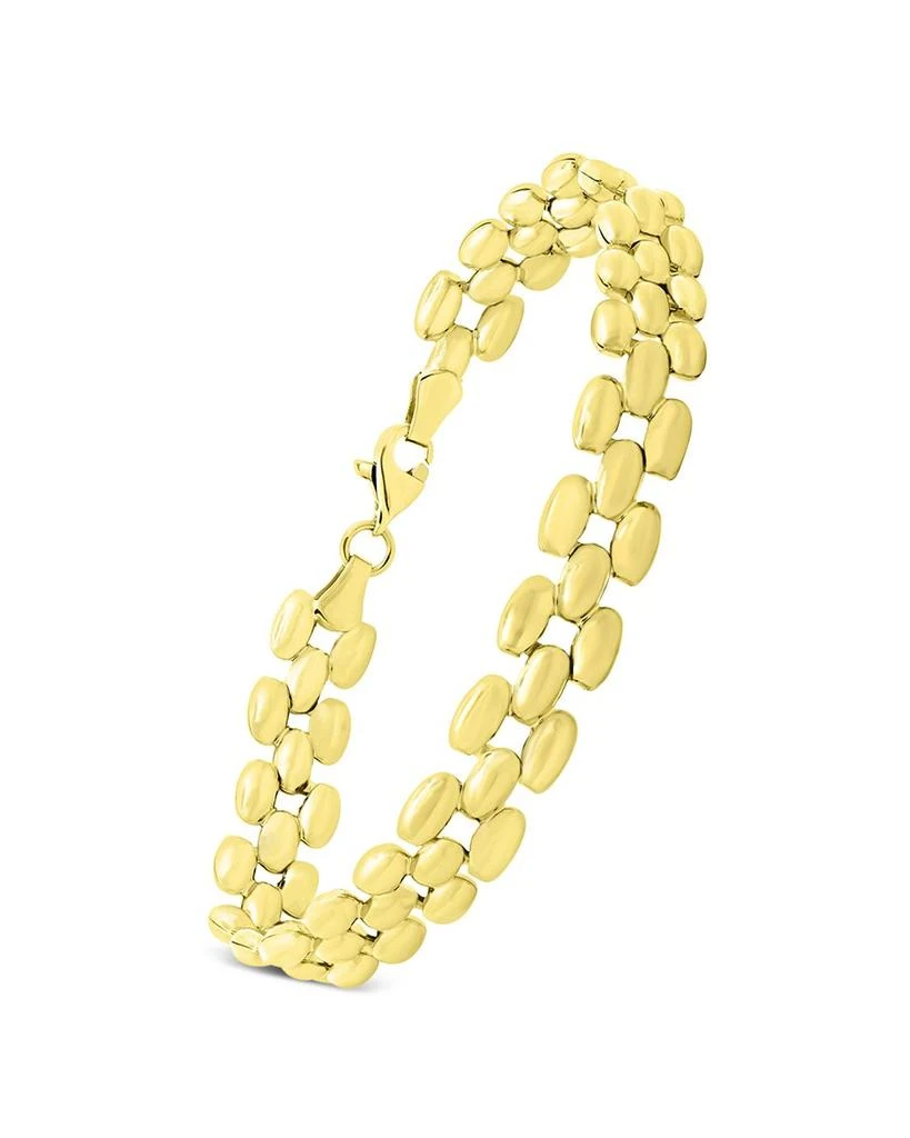 Bloomingdale
s Fine Collection Three Row Panther Link Chain Bracelet in 14K Yellow Gold 3