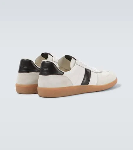 Tom Ford Archer suede-trimmed leather sneakers 6