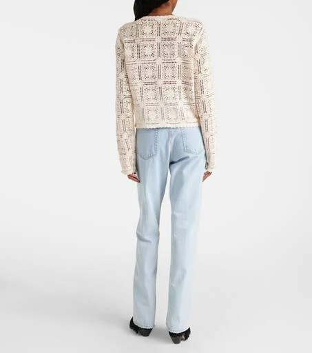 FRAME Crochet cotton cardigan 3