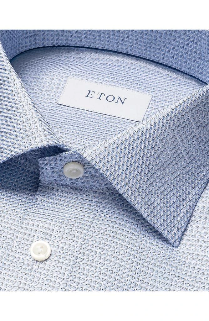 Eton Slim Fit Microcheck King Cotton Dress Shirt 6