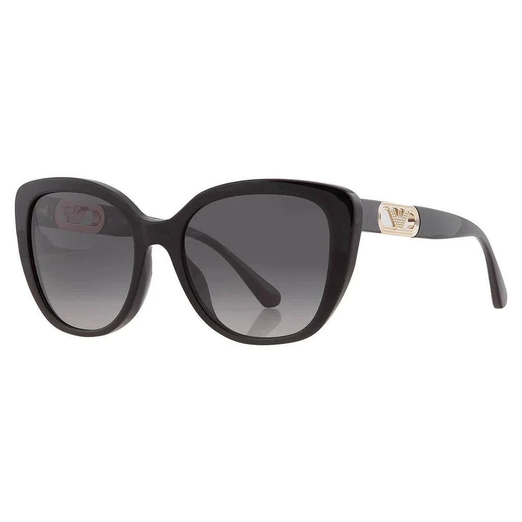 Emporio Armani Polarized Grey Gradient Butterfly Ladies Sunglasses EA4214U 50178G 54 3