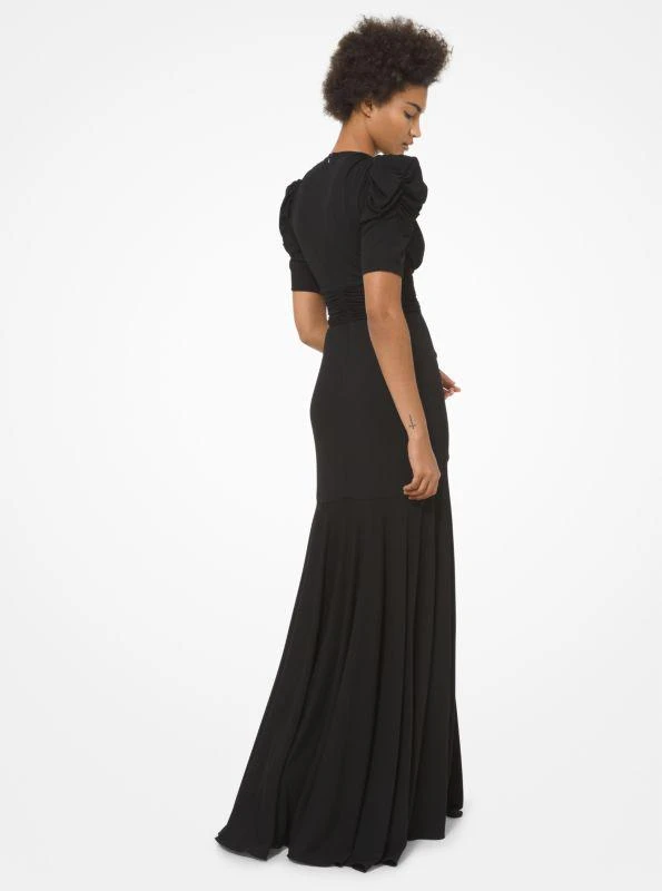 Michael Kors Ruched Stretch Matte Jersey Gown 2