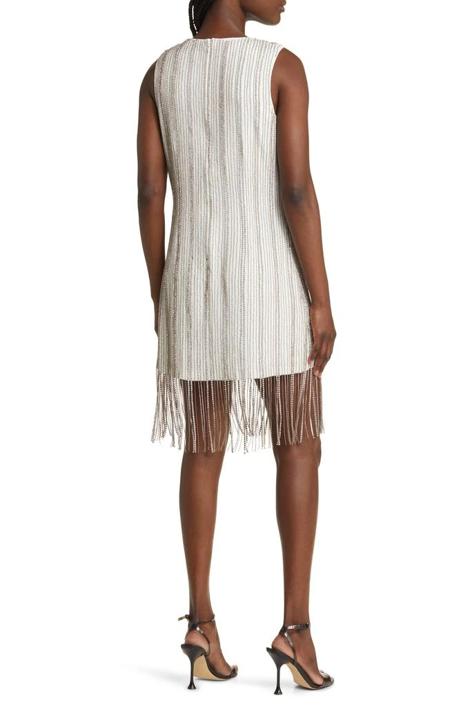 Topshop Embellished Fringe Sheath Dress 2