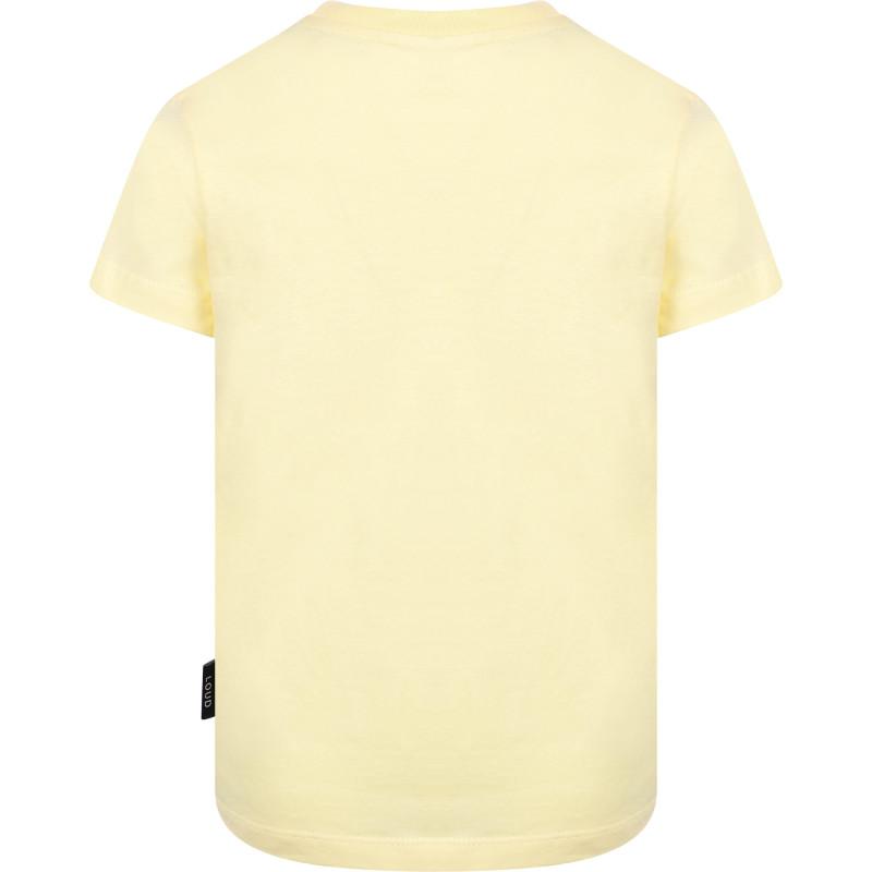 Loud Apparel Thought logo t shirt in light yellow