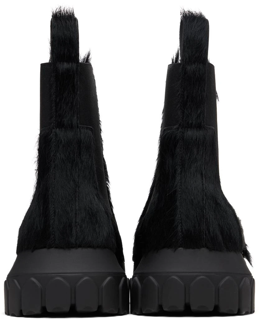 Rick Owens Black Concordians Beatle Bozo Tractors Boots 2