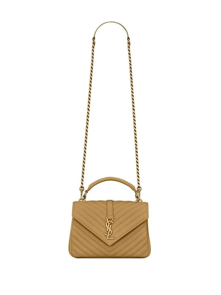 Yves Saint Laurent COLLEGE LOGO PLAQUE SHOULDER BAG 1