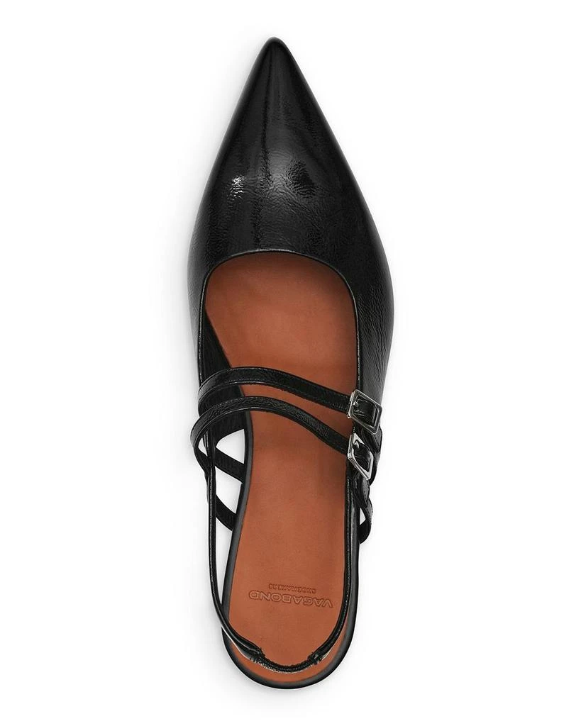Vagabond Shoemakers Vagabond Women's Hermine Pointed Toe Double Strap Flats 4