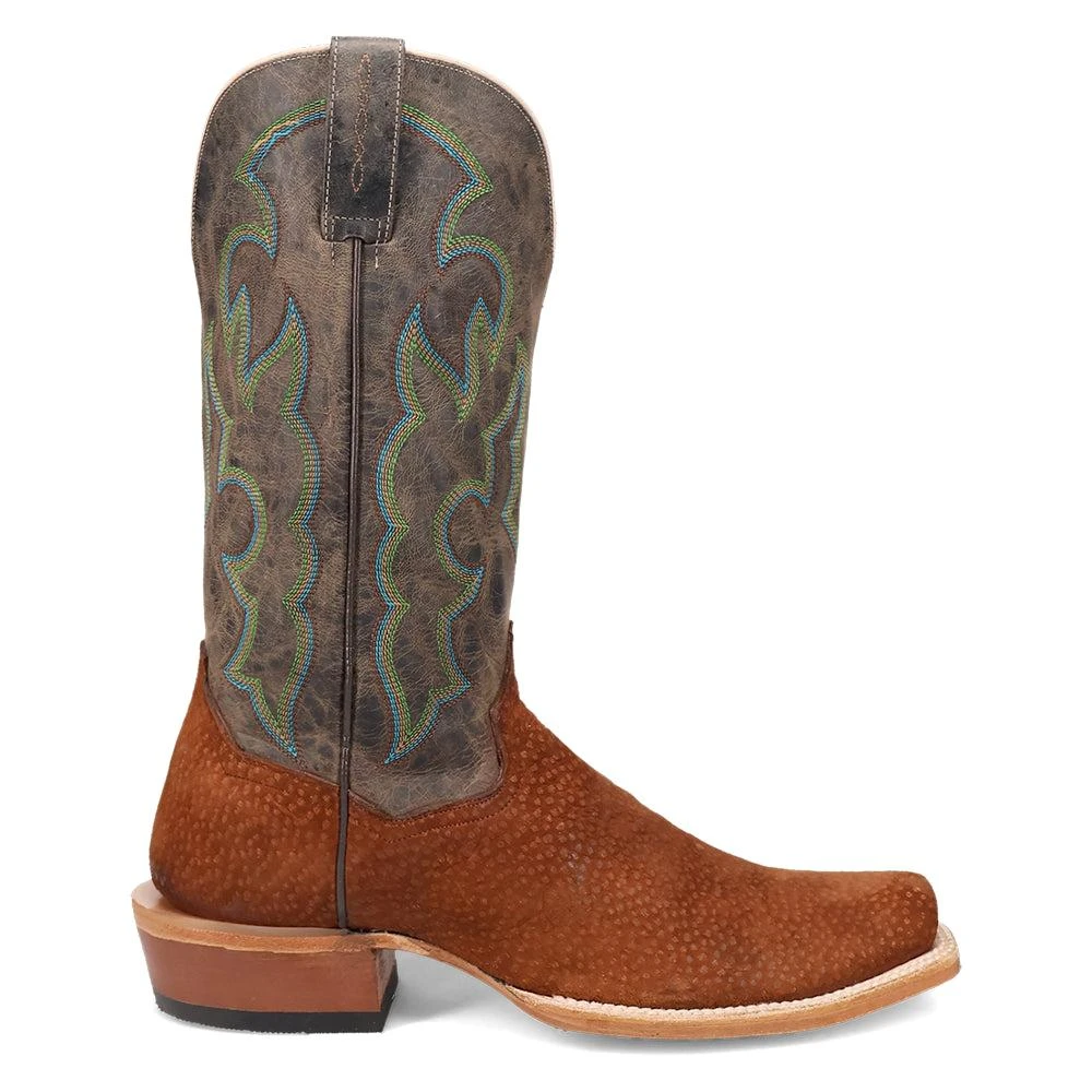 Dan Post Boots Cappy Carpincho Embroidered Square Toe Pull On Cowboy Boots 1