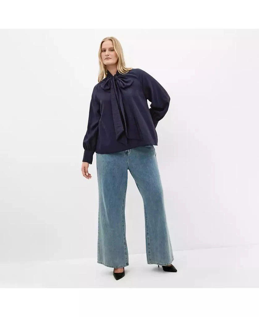 City Chic Women
s Kelsey Neck Tie Top 3