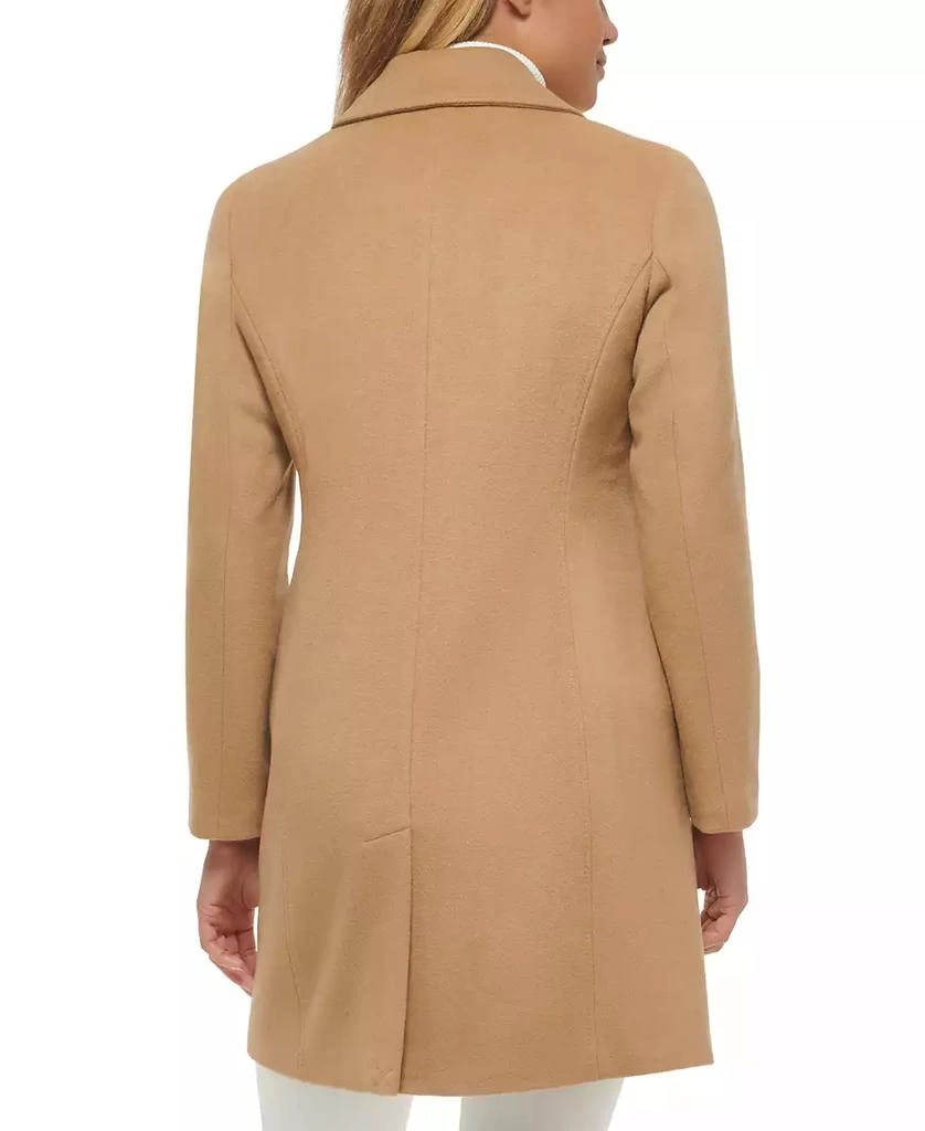 Calvin Klein Womens Single-Breasted Wool Blend Coat 3