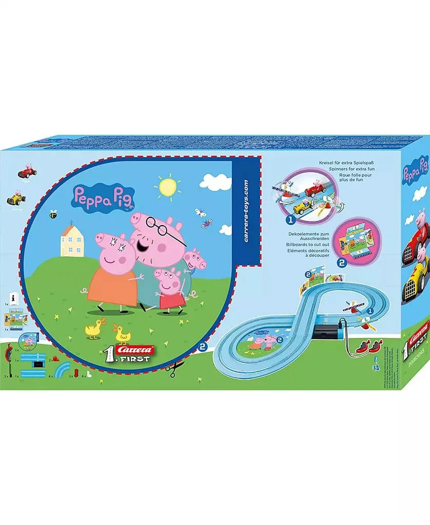 Carrera First Peppa Pig Kids GranPrix Spinner Slot Car Race Track 2
