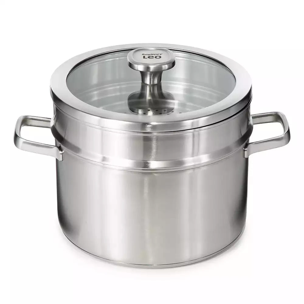 BergHOFF Graphite 3Pc Recycled 18/10 Stainless Steel Steamer Set 3