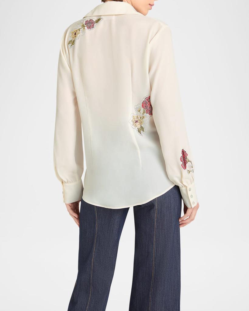 Cinq a Sept Blanche Long-Sleeve Western Amour Top