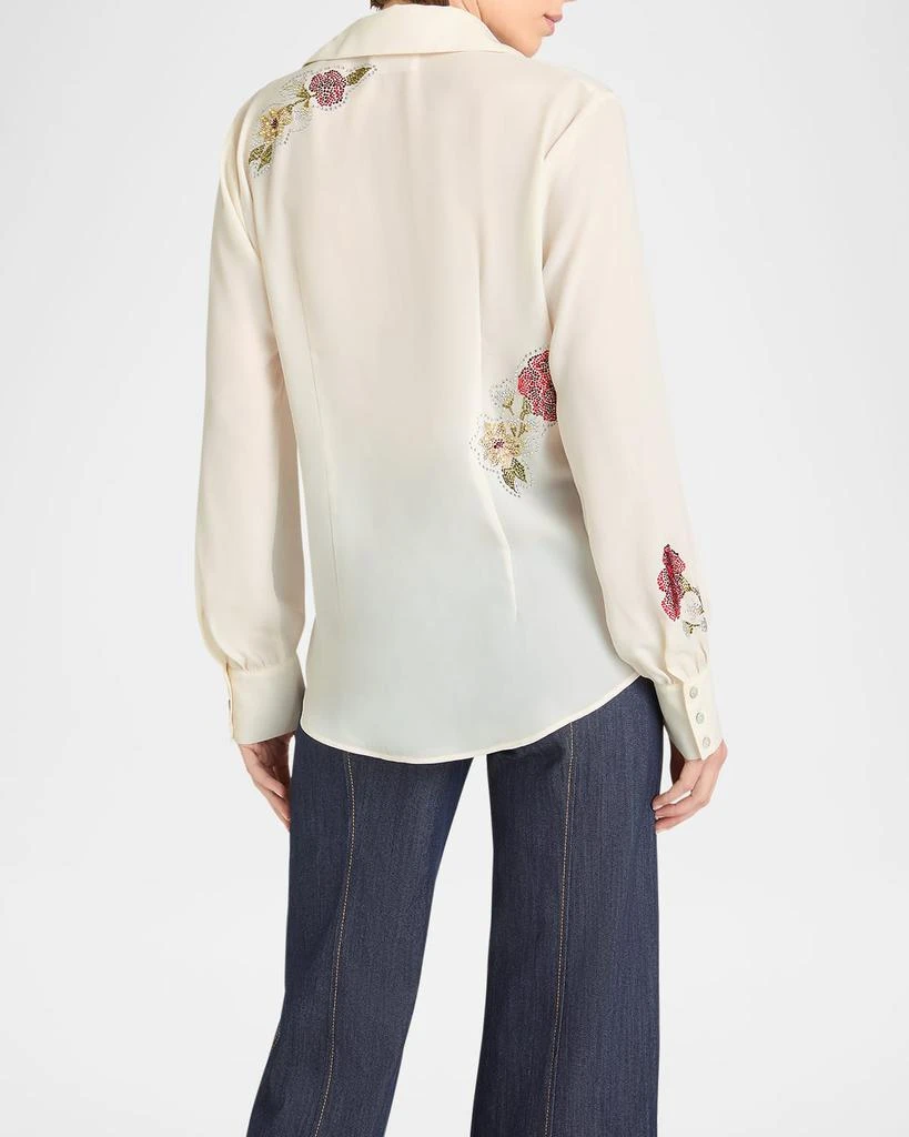 Cinq a Sept Blanche Long-Sleeve Western Amour Top 2