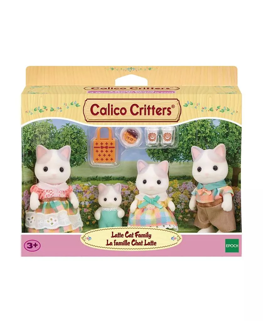 Calico Critters Latte Cat Family, Set of 4 Collectable Doll Figures 2