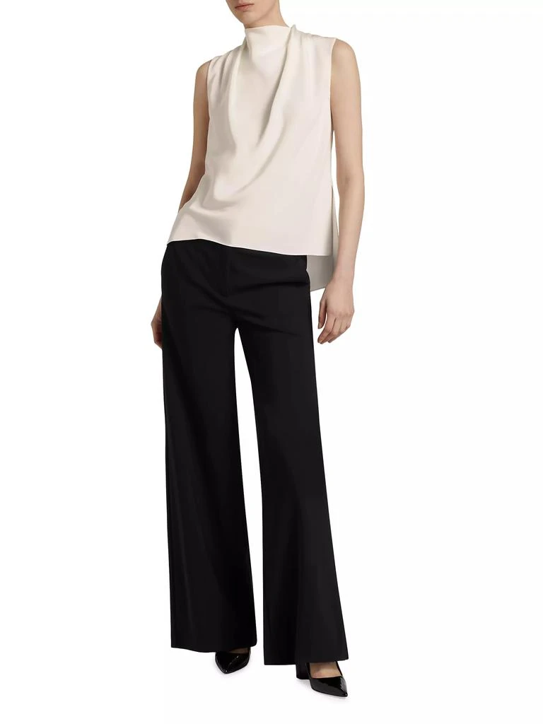 Adam Lippes Blythe High-Neck Silk Top 2