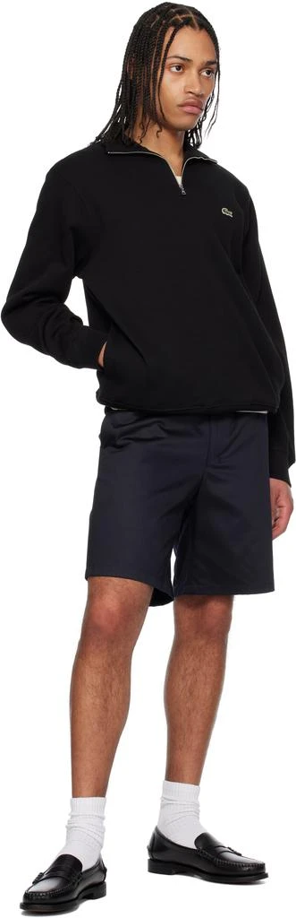 Lacoste Black Zip-Up High-Neck Sweatshirt 4