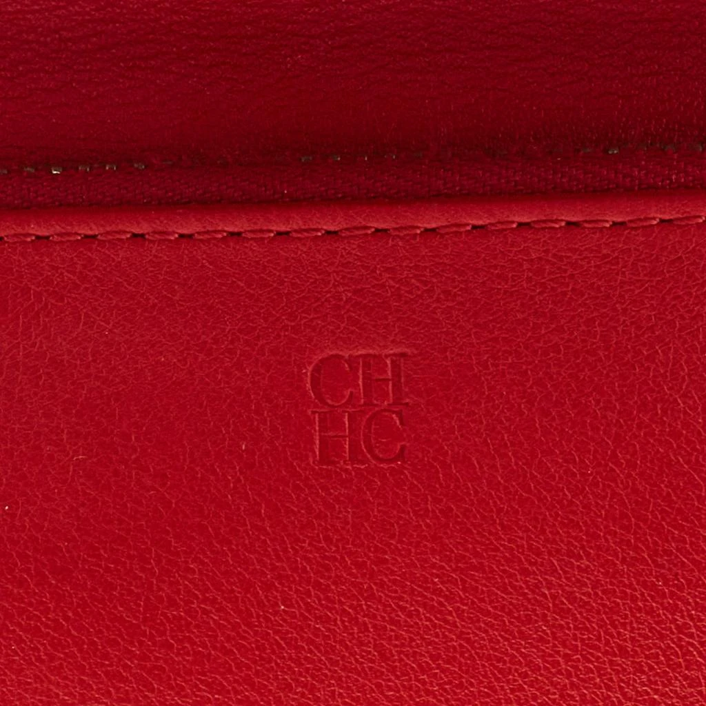 Carolina Herrera Brown Leather Chhc Bifold Wallet 6