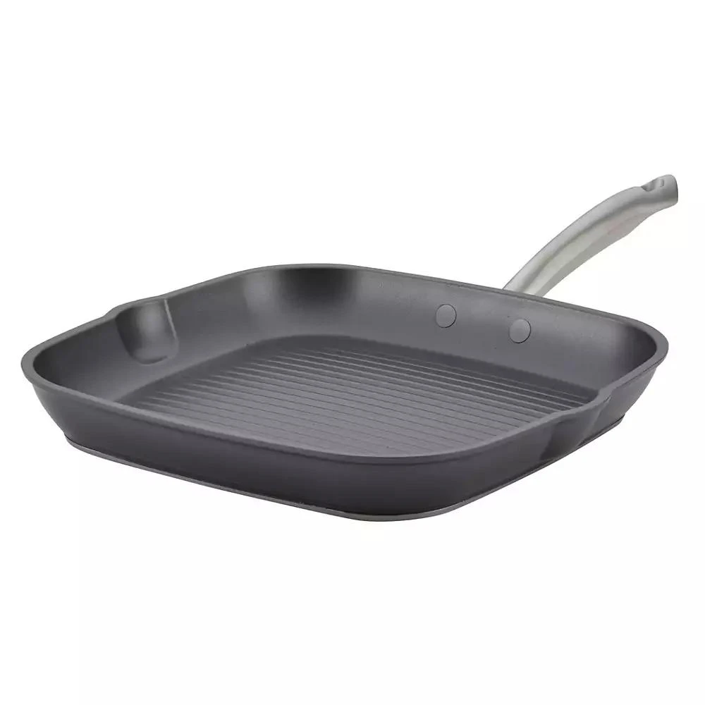 Anolon Accolade Forged Hard-Anodized Nonstick Square Grill Pan, 11-Inch, Moonstone 1
