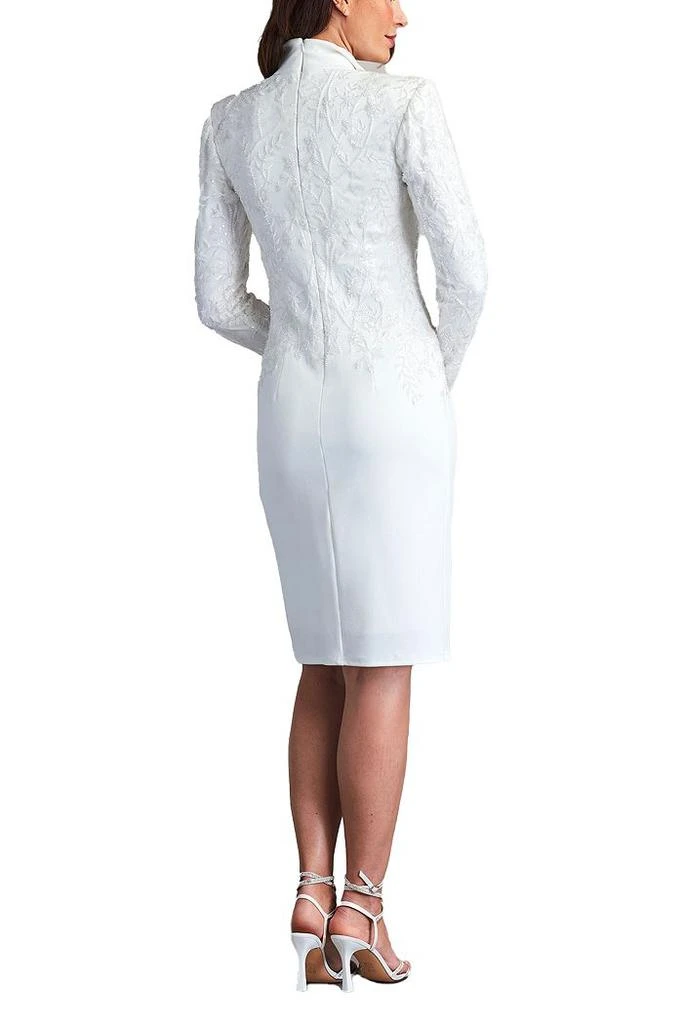 Tadashi Shoji Eisman Plunging Collar Embroidered Dress 3