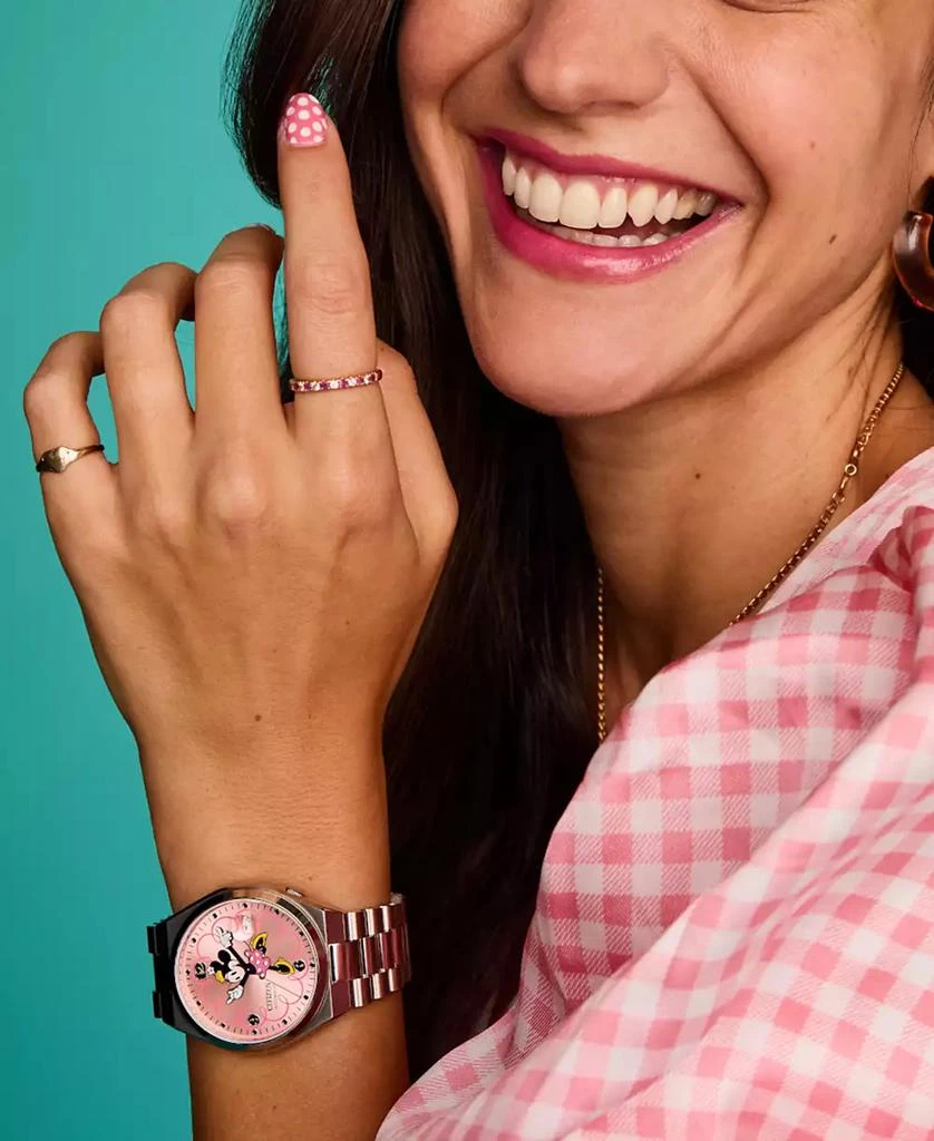 Citizen Men's Automatic Disney Minnie Mouse Stainless Steel Bracelet Watch 40mm 5