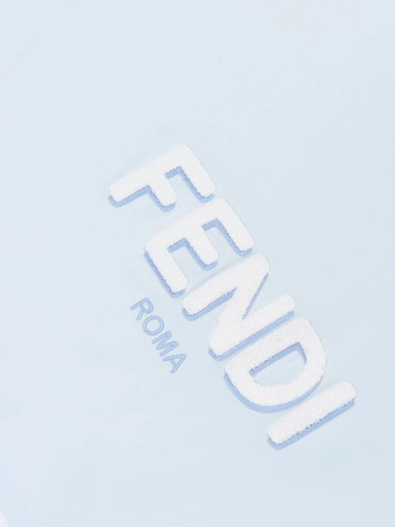 Fendi Fendi Baby Boys Logo Blanket in Blue 4
