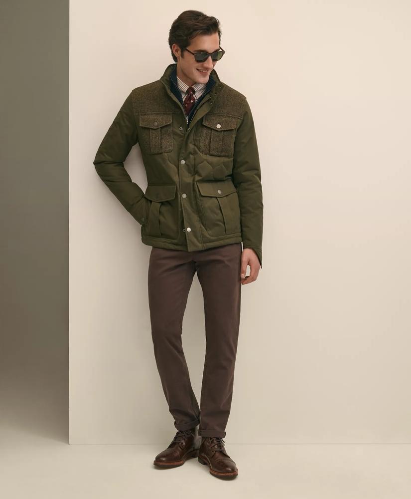 セール中美品 Cotton-blend Blelted tweed Jacket Shop Cotton-Wool Blend Field Jacket With Tweed Accents, Packable