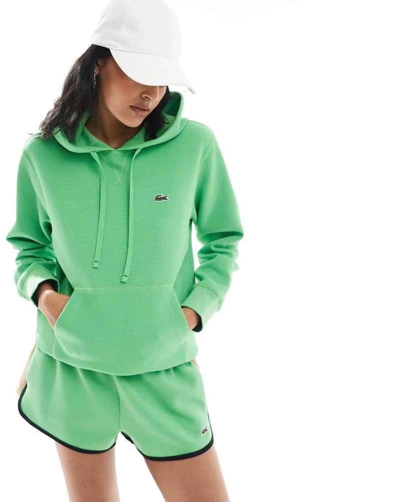 Lacoste Lacoste logo hoodie in bright green 1