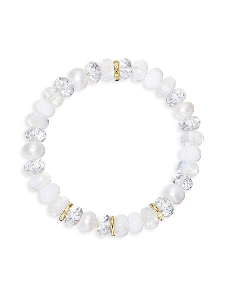 Sheryl Lowe 14K Yellow Gold & Multi-Stone Beaded Bracelet