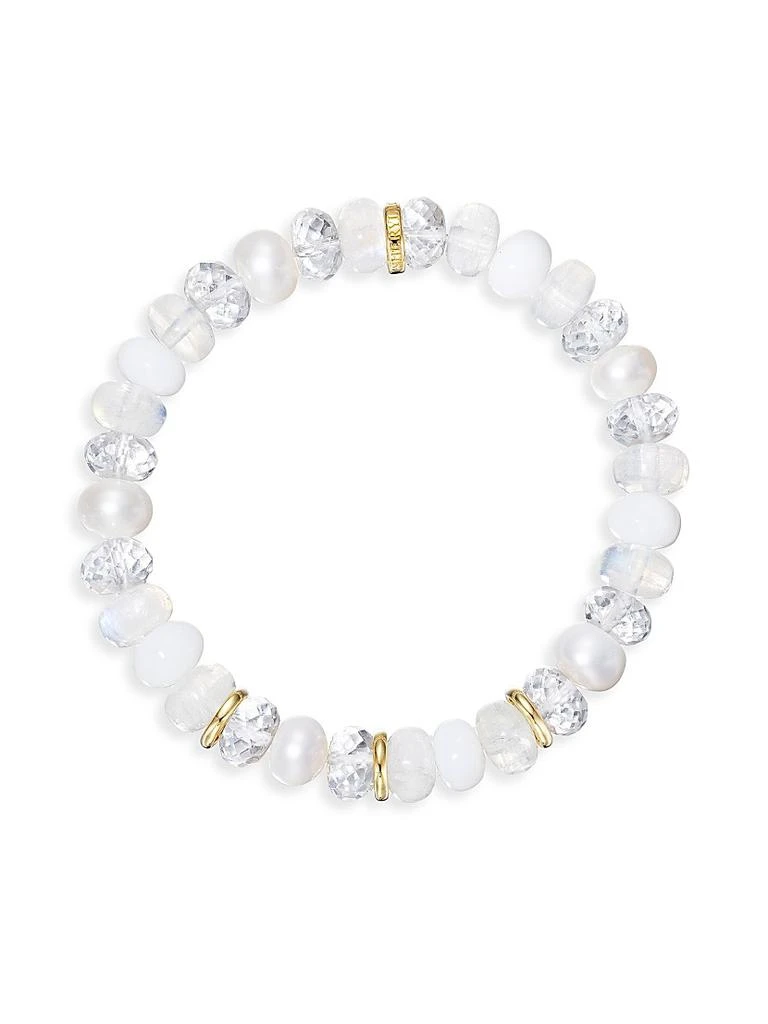 Sheryl Lowe 14K Yellow Gold & Multi-Stone Beaded Bracelet 2