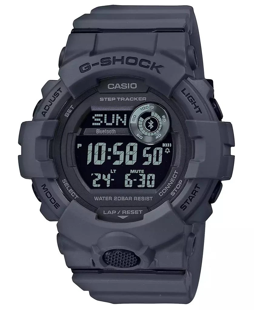 G-Shock Men's Digital Gray Resin Strap Watch 48.6mm 1