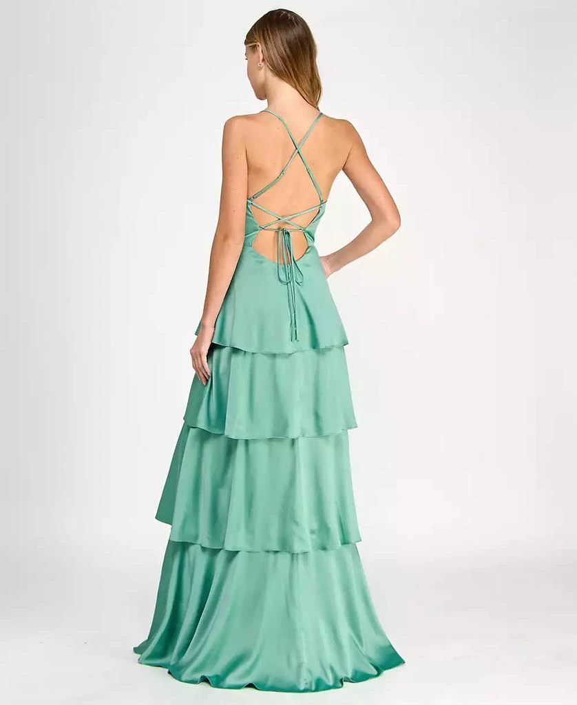 City Studios Juniors' Tiered Ruffled Gown 2