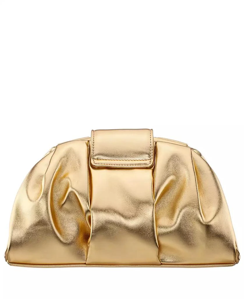 Nina Pleated Metallic Soft Clutch 9