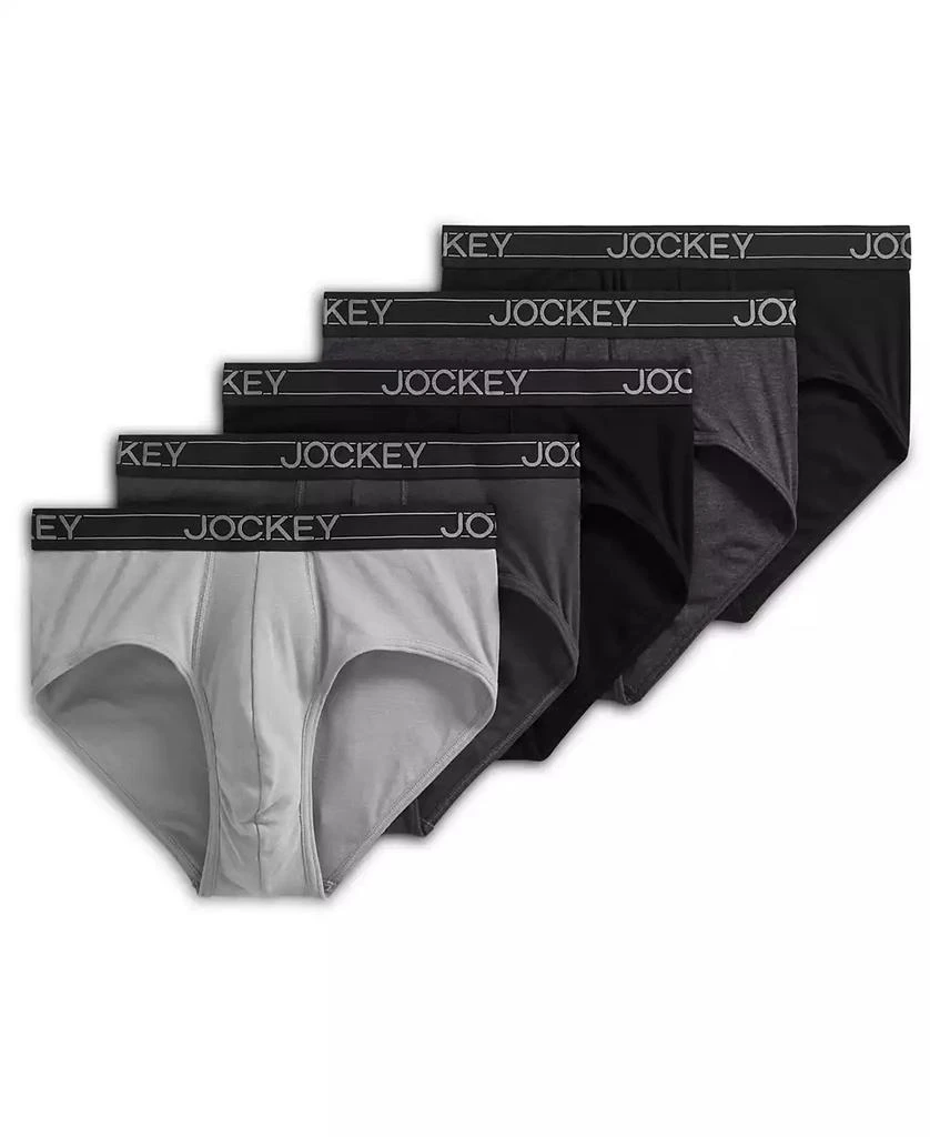 Jockey Men's 5-pk. Lightweight Cotton-Blend Logo Briefs 1