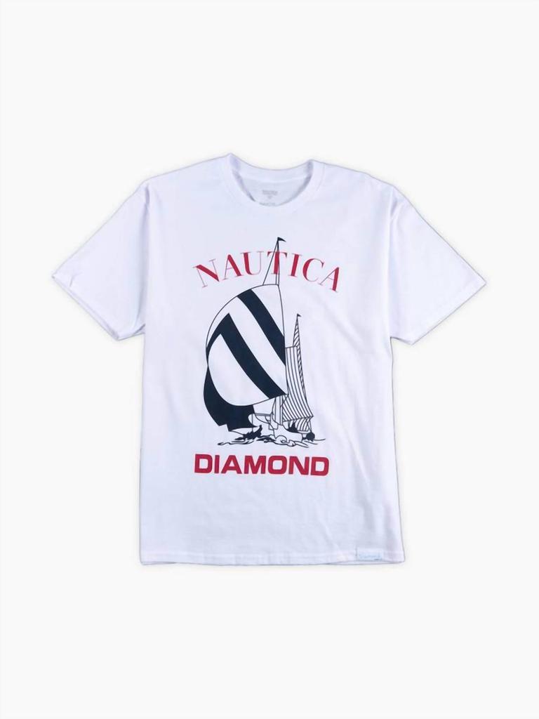Diamond Supply Co Men's Nautica Tee In White