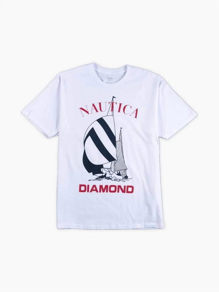 Diamond Supply Co Men's Nautica Tee In White 2