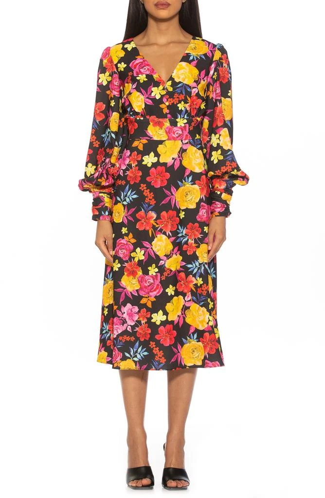 ALEXIA ADMOR Daria Bishop Sleeve Fit & Flare Dress 1